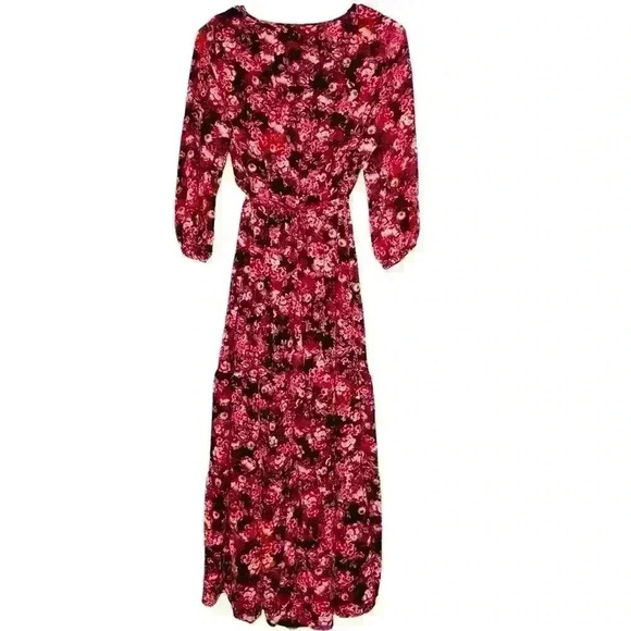 Isabel Maternity Floral Patterned Empire Waist Maxi Dress Size Small - Picture 3 of 10